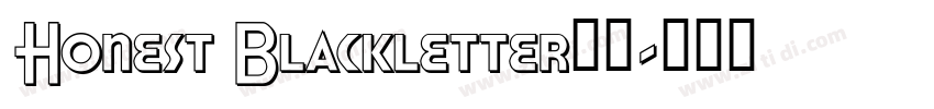 Honest Blackletter字体字体转换